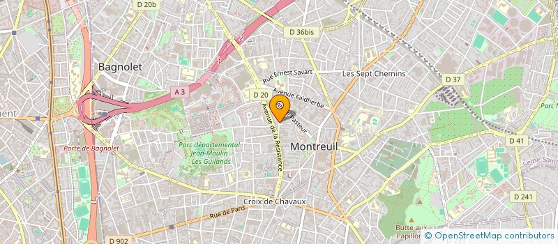 localisation de l'entreprise MONSIEUR YANNICK LEMONIE à MONTREUIL