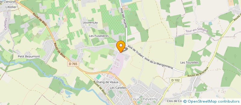 localisation de l'entreprise MONSIEUR YANNICK LEPOT  COUR-CHEVERNY