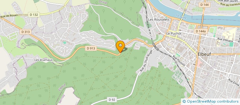 localisation de l'entreprise MONSIEUR YANNICK LEROUX  ELBEUF