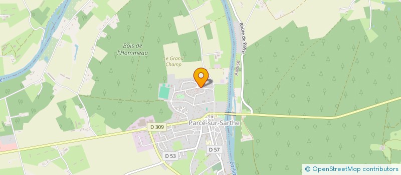 localisation de l'entreprise MONSIEUR YANNICK LESIEUR  PARCE-SUR-SARTHE