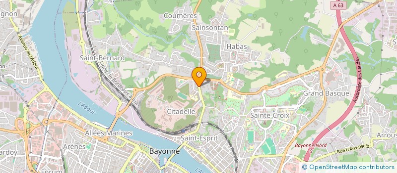 localisation de l'entreprise MONSIEUR YANNICK LETELLIER  BAYONNE
