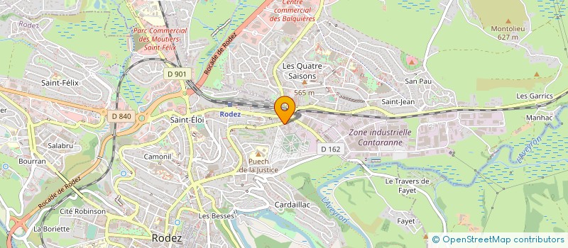 localisation de l'entreprise MONSIEUR YANNICK LEYROLLES à RODEZ
