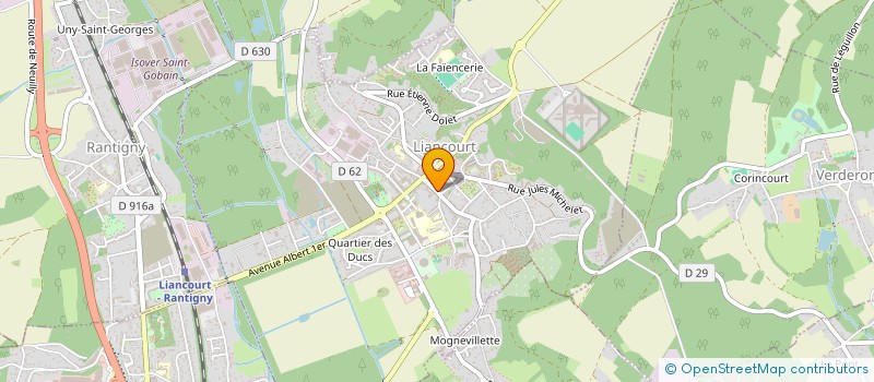 localisation de l'entreprise MONSIEUR YANNICK LION  LIANCOURT