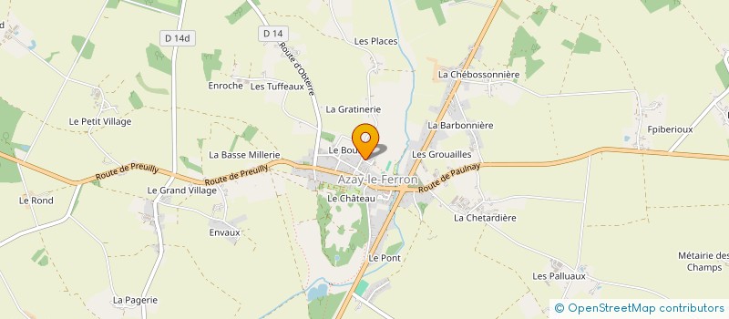 localisation de l'entreprise MONSIEUR YANNICK LOISEAU à AZAY-LE-FERRON