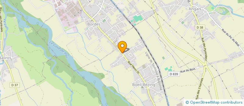 localisation de l'entreprise MONSIEUR YANNICK LOISEL  BOEIL-BEZING