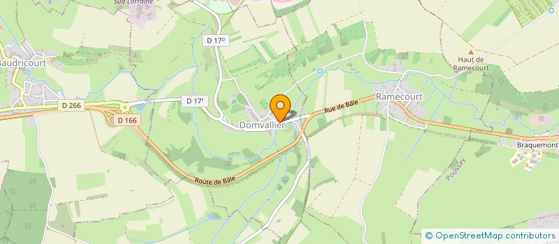 localisation de l'entreprise MONSIEUR YANNICK MAGNIER  DOMVALLIER