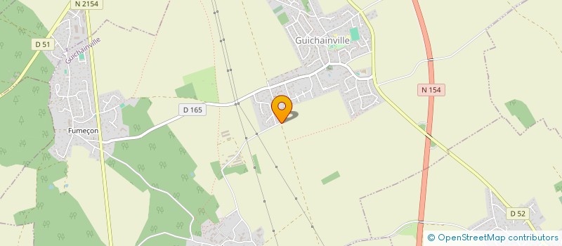 localisation de l'entreprise MONSIEUR YANNICK MAHE  GUICHAINVILLE