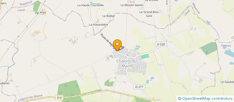 localisation de l'entreprise MONSIEUR YANNICK MAIGNAN  MARTIGNE-SUR-MAYENNE