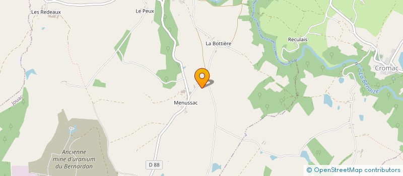 localisation de l'entreprise MONSIEUR YANNICK MAINGAUD à JOUAC
