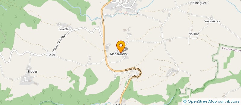 localisation de l'entreprise MONSIEUR YANNICK MALLET  TAUVES