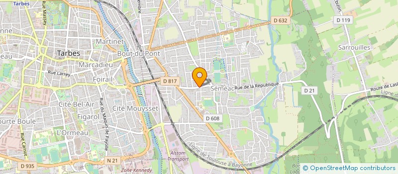 localisation de l'entreprise MONSIEUR YANNICK MANDRET  SEMEAC