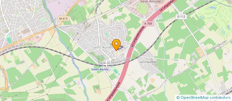 localisation de l'entreprise MONSIEUR YANNICK MARCAILLE à SAINT-AUNES