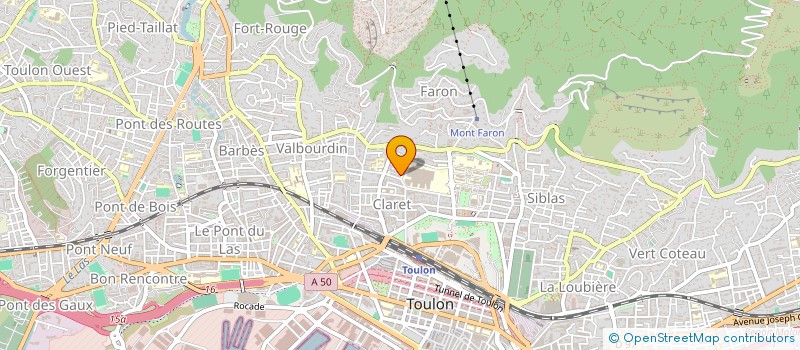 localisation de l'entreprise MONSIEUR YANNICK MARIE  TOULON