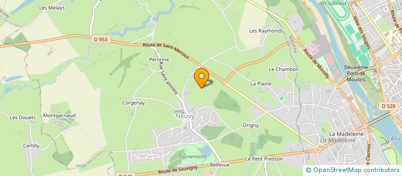 localisation de l'entreprise MONSIEUR YANNICK MARLIERE  NEUVY