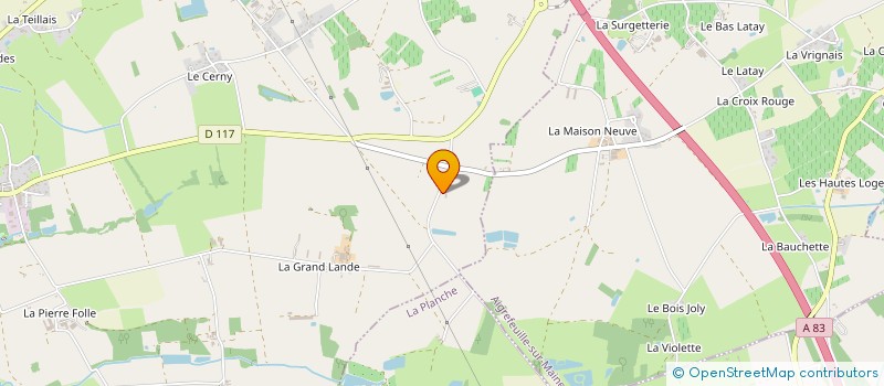 localisation de l'entreprise MONSIEUR YANNICK MARNIER  AIGREFEUILLE-SUR-MAINE