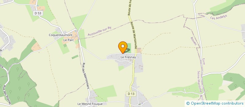 localisation de l'entreprise MONSIEUR YANNICK MARTIN  FRESNE-LE-PLAN