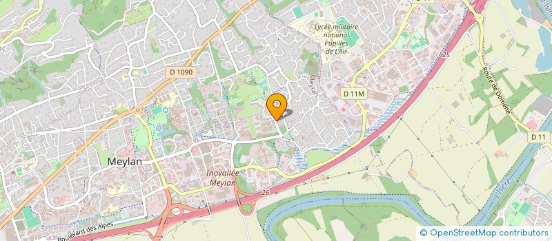 localisation de l'entreprise MONSIEUR YANNICK MARTIN  MEYLAN