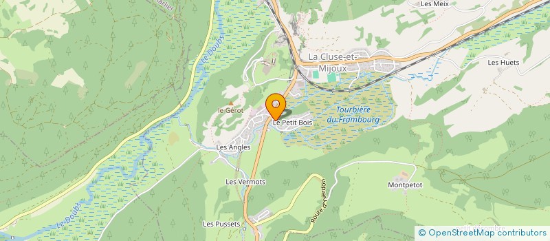 localisation de l'entreprise MONSIEUR YANNICK MASNADA  LA CLUSE-ET-MIJOUX