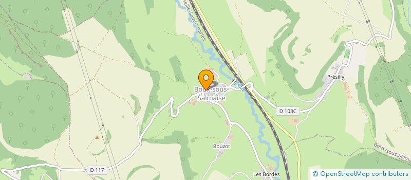 localisation de l'entreprise MONSIEUR YANNICK MASSON  BOUX-SOUS-SALMAISE