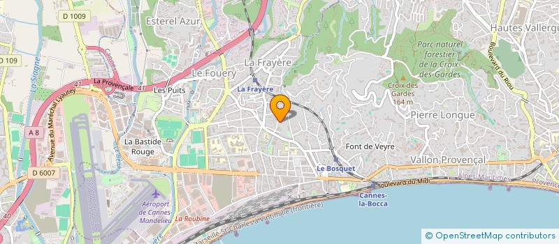 localisation de l'entreprise MONSIEUR YANNICK MATOVU-TCHAYA  CANNES