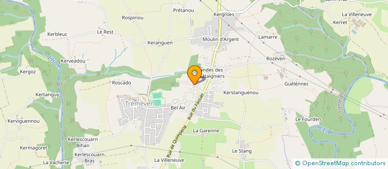 localisation de l'entreprise MONSIEUR YANNICK MAUNY à TREMEVEN