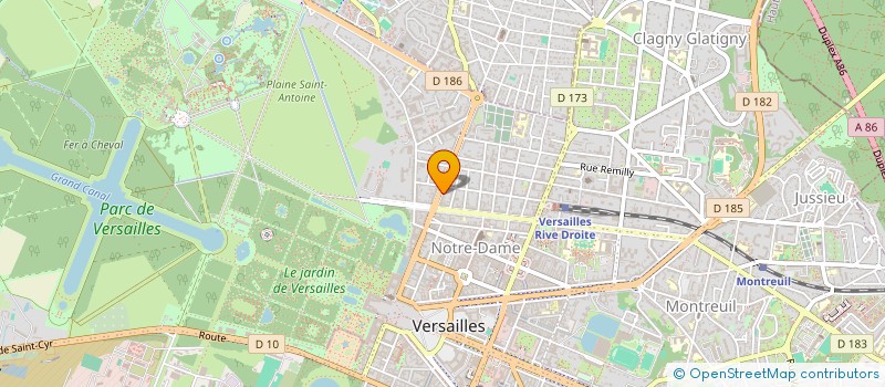 localisation de l'entreprise MONSIEUR YANNICK MAUREAU à VERSAILLES