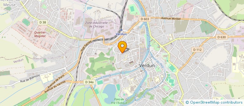 localisation de l'entreprise MONSIEUR YANNICK MENARD  VERDUN