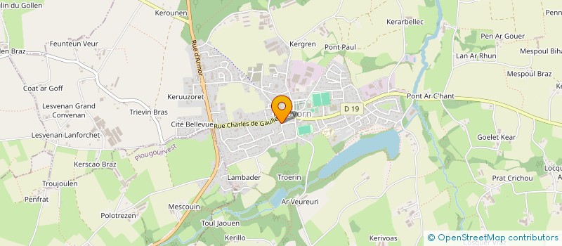 localisation de l'entreprise MONSIEUR YANNICK MENESTREL  PLOUVORN