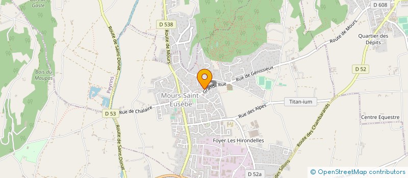 localisation de l'entreprise MONSIEUR YANNICK MENIGAUD  MOURS-SAINT-EUSEBE