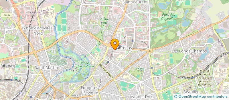 localisation de l'entreprise MONSIEUR YANNICK MENUGE à RENNES
