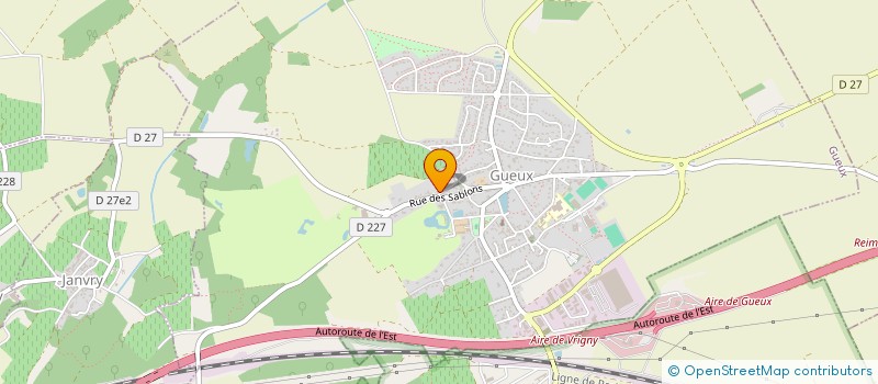 localisation de l'entreprise MONSIEUR YANNICK MERIGUET  GUEUX