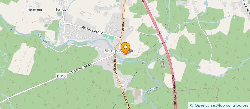 localisation de l'entreprise MONSIEUR YANNICK MERINO  BERNOS-BEAULAC