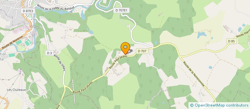 localisation de l'entreprise MONSIEUR YANNICK MERLE  NONTRON