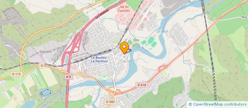 localisation de l'entreprise MONSIEUR YANNICK MESTRES  LE BOULOU