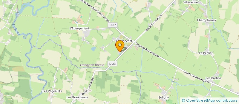 localisation de l'entreprise MONSIEUR YANNICK MICHELIN  FRANGY-EN-BRESSE