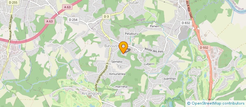 localisation de l'entreprise MONSIEUR YANNICK MIESCH  BASSUSSARRY