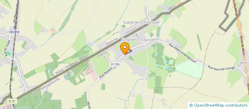 localisation de l'entreprise MONSIEUR YANNICK MIKITIUK  GOGNIES-CHAUSSEE