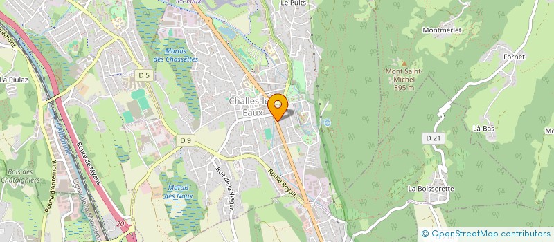 localisation de l'entreprise MONSIEUR YANNICK MILLIOT  CHALLES-LES-EAUX