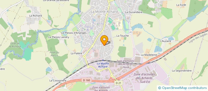 localisation de l'entreprise MONSIEUR YANNICK MINON  LES ACHARDS