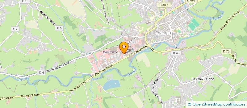 localisation de l'entreprise MONSIEUR YANNICK MINTZ  CHARLIEU