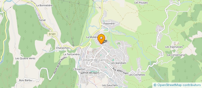 localisation de l'entreprise MONSIEUR YANNICK MIOTELLO  VILLARD-DE-LANS