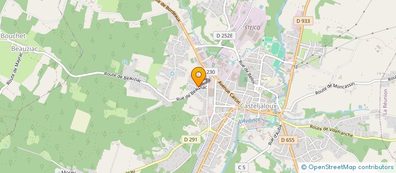 localisation de l'entreprise MONSIEUR YANNICK MIVIELLE  CASTELJALOUX