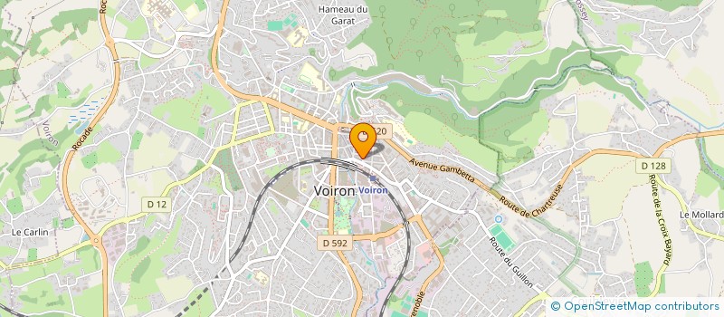 localisation de l'entreprise MONSIEUR YANNICK MOLLIER-SABET  VOIRON