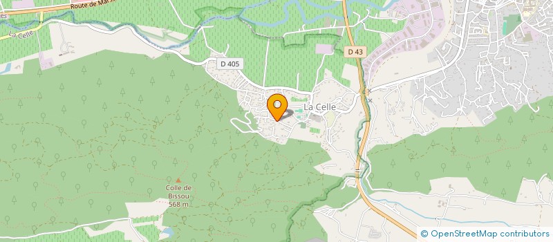 localisation de l'entreprise MONSIEUR YANNICK MONARD  LA CELLE