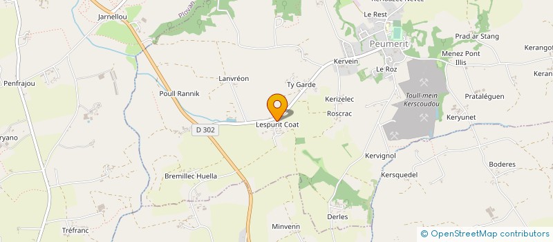 localisation de l'entreprise MONSIEUR YANNICK MONNET  PEUMERIT