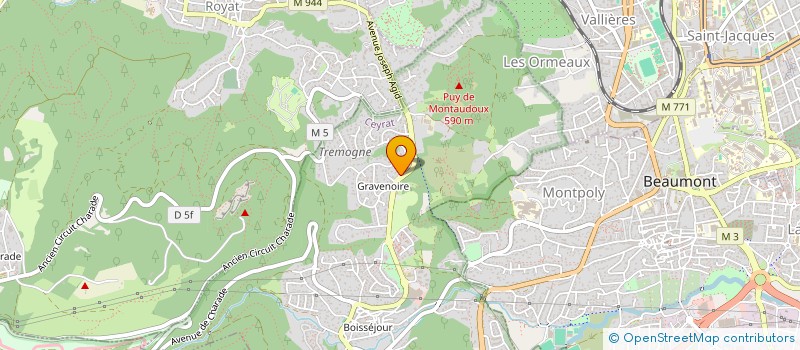 localisation de l'entreprise MONSIEUR YANNICK MOREL  CEYRAT