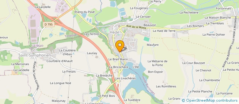 localisation de l'entreprise MONSIEUR YANNICK MORICE à HEDE-BAZOUGES