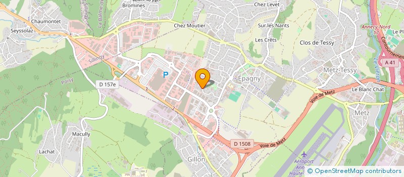 localisation de l'entreprise MONSIEUR YANNICK MORLEVAT  EPAGNY METZ-TESSY