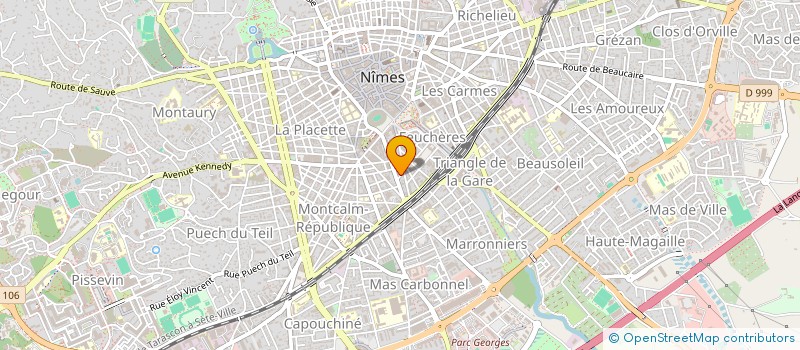 localisation de l'entreprise MONSIEUR YANNICK MOUREAU  NIMES