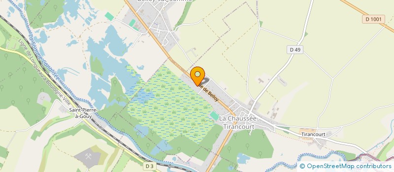 localisation de l'entreprise MONSIEUR YANNICK MUGUET  LA CHAUSSEE-TIRANCOURT